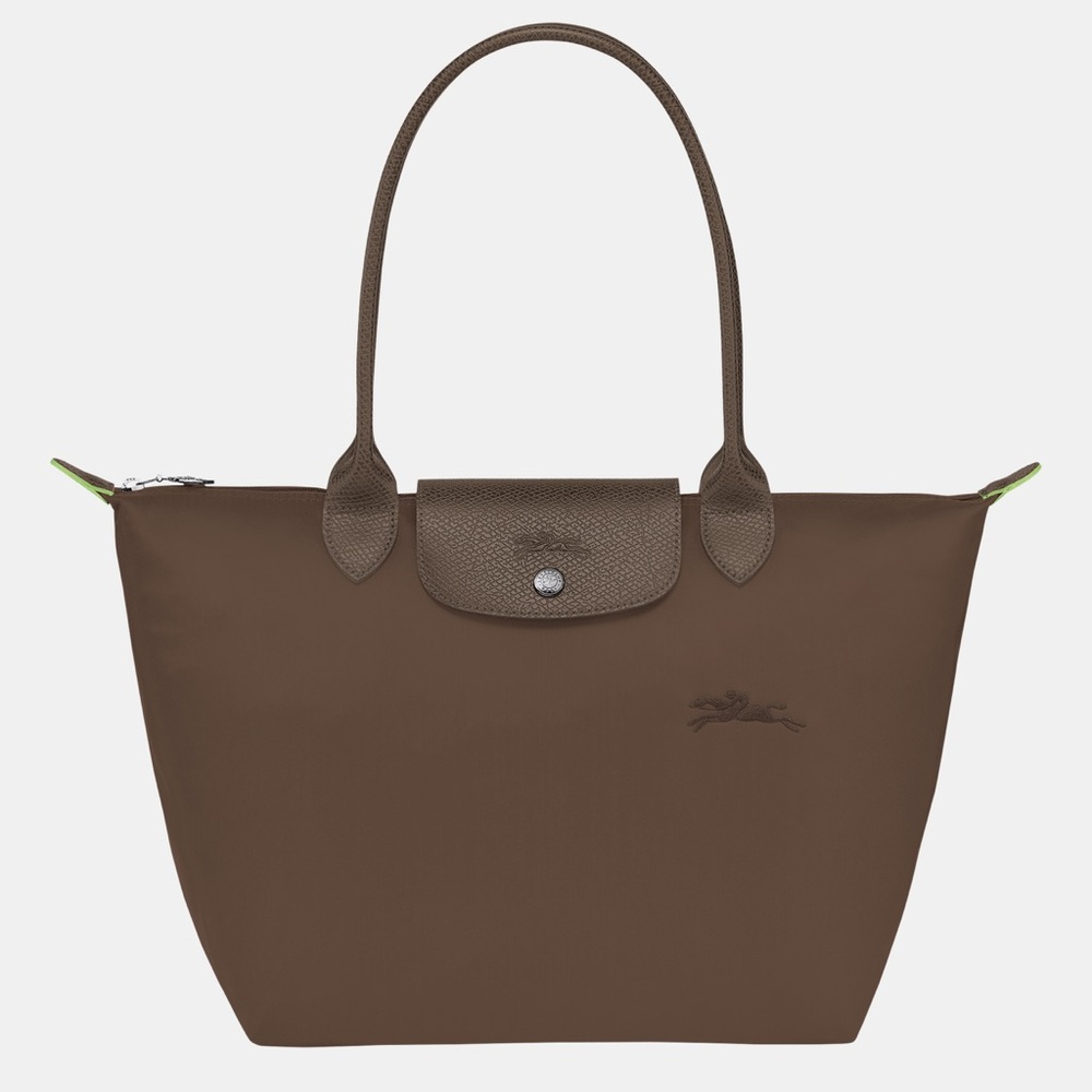 Longchamp Le Pliage Green Medium Nylon Tote Bag - Terra